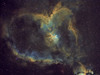 哈伯色盘版本的 IC1805 心星云