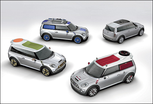 和鉛前的Mini Concep Frankfurt(右)、Mini Concep Tokyo(左)以及Mini Concept Detroit(後)相同,Mini Concept Geneva(前)也展現出不同風貌的特色。