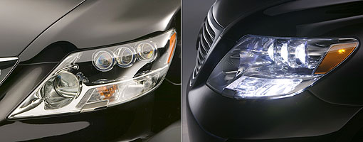 LS600h L将成为全球首搭LED头灯的量产车型,象征汽车照明科技的大跃进。